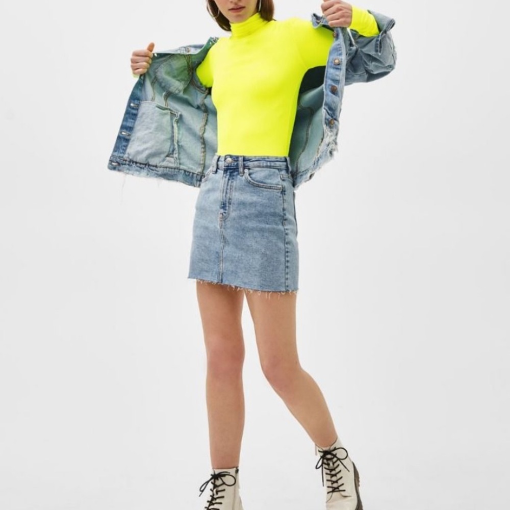 Bershka Neon Green bodysuit